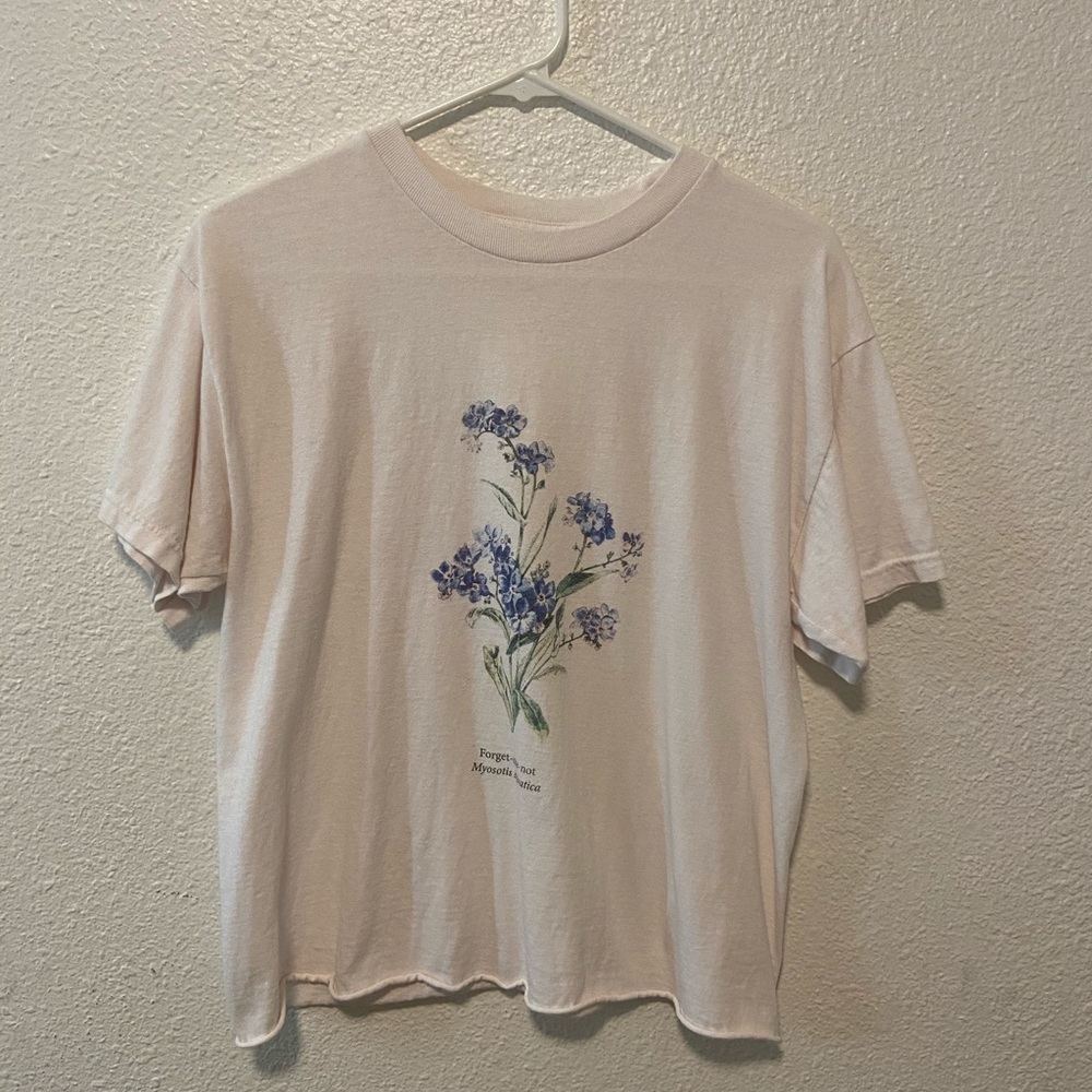 Forget-Me-Not Cropped T-Shirt